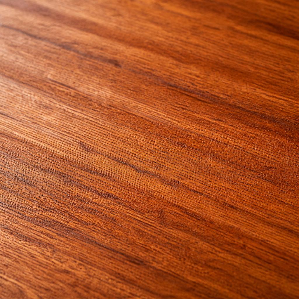 Meranti houtnerf close-up, warme roodbruine tint