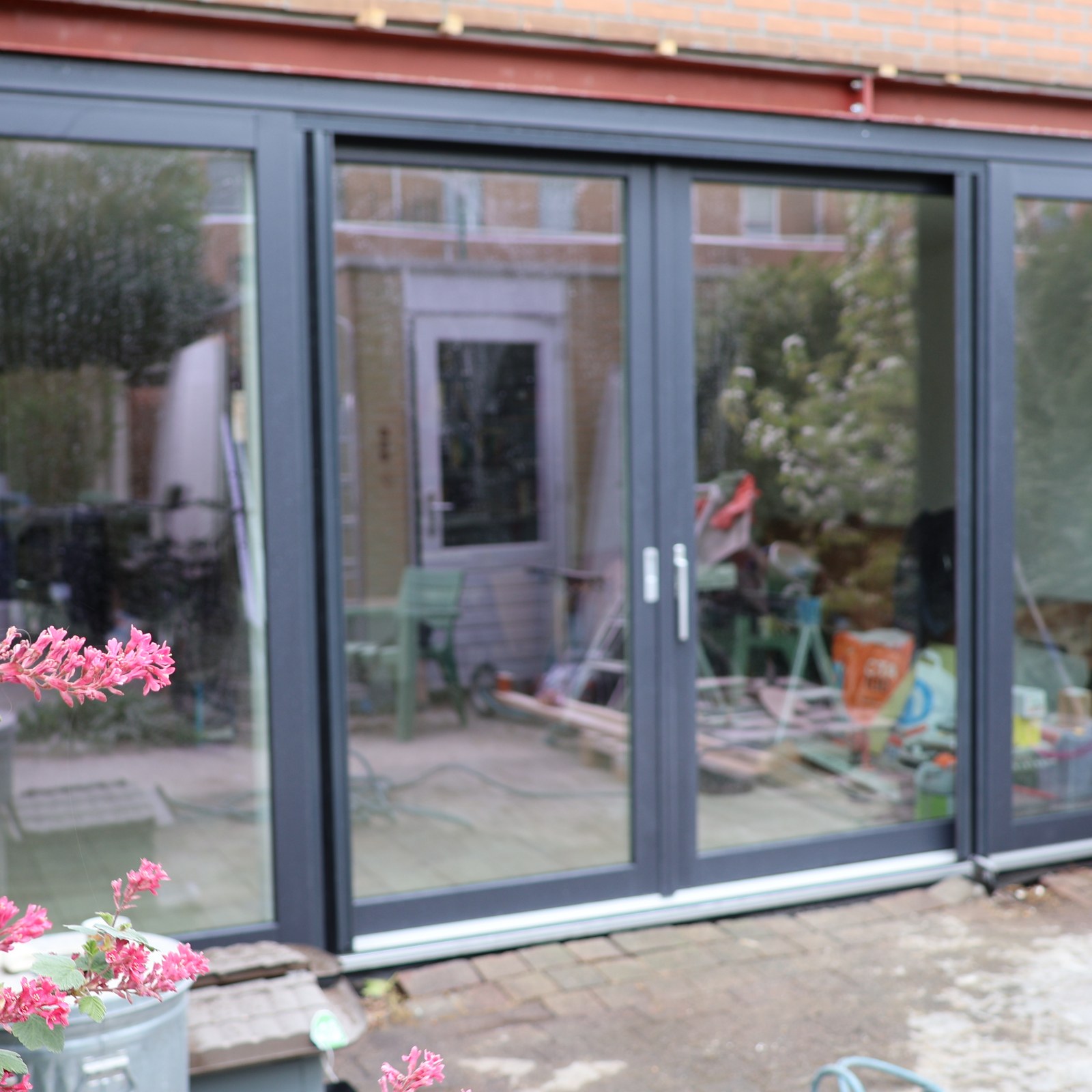 Aluminium vouwwand serre-aanbouw